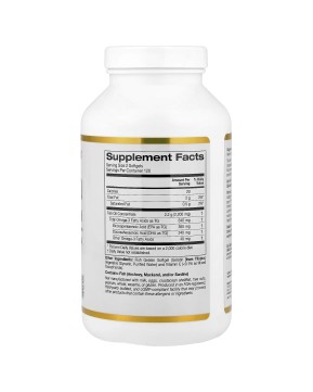 California Gold Nutrition, Омега-3, рыбий жир премиального качества, 240 рыбно-желатиновых капсул